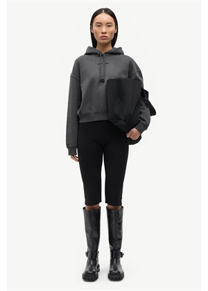 Saseven hoodie 15697 Black Pigment Samsøe 